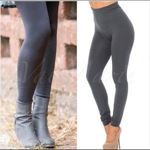 New! Sale š„ Premium Quality Tummy Control Charcoal Fleece High Waist Leggings